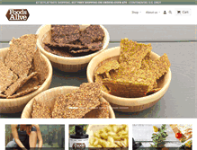 Tablet Screenshot of foodsalive.com